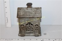 3x5" Cast Iron Bank Building Bank