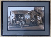 Harley-Davidson First Workshop Framed Photo.