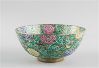 Chinese Famille Rose Gilt Pocelain Bowl