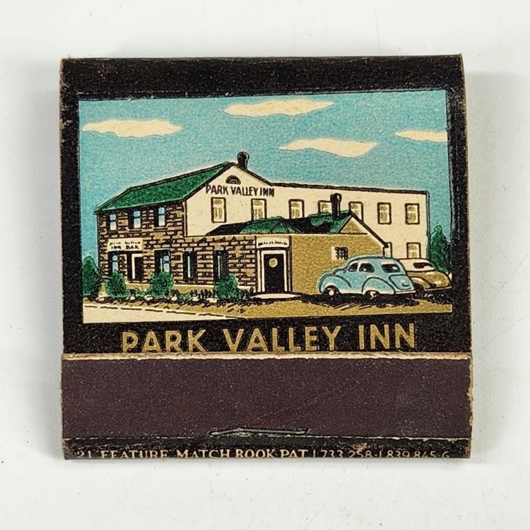 PARK VALLEY INN ADVERTISING FEATURE MATCHBOOK