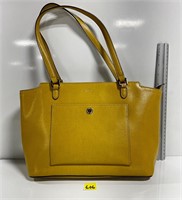 Ralph Lauren Bennington Leather ZipTote Sunflower