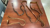 4 LEATHER RIFLE SLINGS
