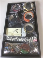 Tray lot of assorted jewelry. Tray not included.