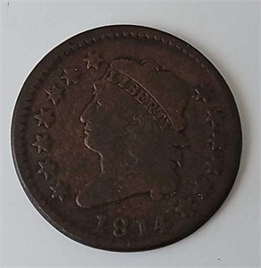- 1814 Crosslet 4 Large Cent