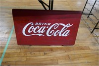 Metal Coca-Cola Cooler Plate 30"x18"