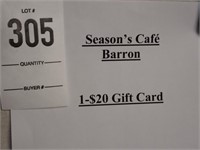 Seasons Cafe $20 Gift Card