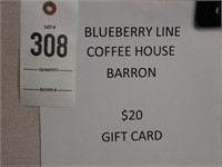 Blueberry Line Coffee House $20 Gift Card