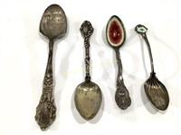 (4) Marked Sterling Silver Spoons