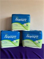 3 NIP Reassure Adult Diapers Packages