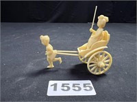 Asian Rickshaw Figurine