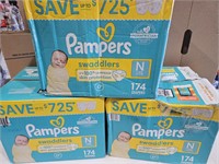 PAMPERS Swaddlers Case of Diapers / Baby Diapers