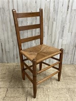 Wooden Woven Bottom Chair
