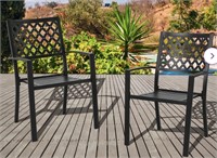 Hughey Stacking Patio Dining Armchair - 229