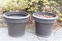 Set of Plastic Planter Pots