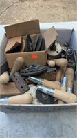 Box of Grinding Wheels and Handles