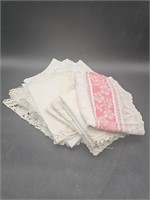 (SR) Vintage lace Tablecloths and more.