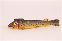 5.75" Brown Trout Fish Spearing Decoy by Unknown