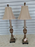 2 - 34" table lamps