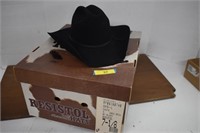 Men's Resistol 6 X Beaver Cowboy Hat. Size 7 1/8