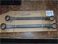 2 SAE Vulcan Box Wrenches