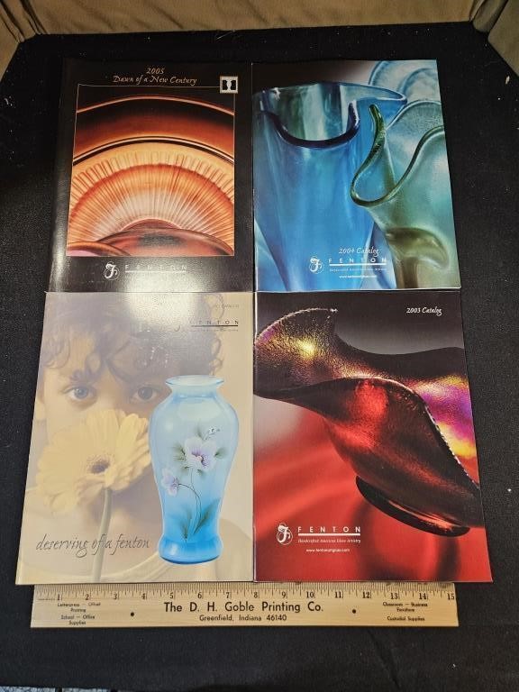 4 Fenton catalogs,  2002-2005