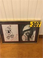 Artist pic & signed drawing
