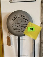 Electric, driveway signal bell.