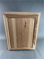 24" natural hickory wall cabinet