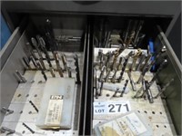 Large Qty of Drills & Taps Cont of Drawer