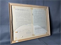 Mining Deed Documents 21" x 17 1/2"