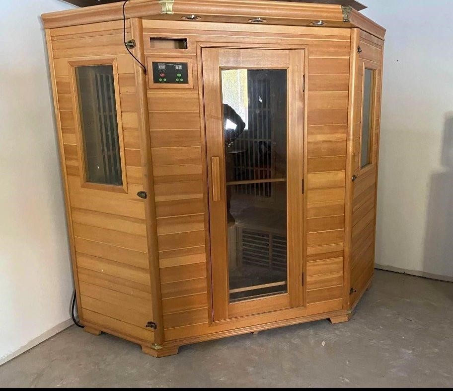 Barely Used Wooden Electric Sauna