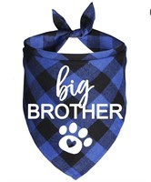 Big brother dog bandana.  24” x 16”