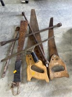 Saws, 4 way and tools