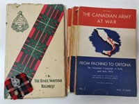 North Waterloo Military Pins /Books From 1 Soldier