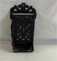 7.5" metal wall mount matchbook holder