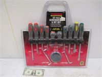 Thorsen 22 Piece Screwdriver & Bit Set in