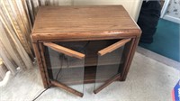 Electronics Cabinet, Small Cabinet TV Stand, Oak