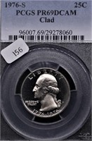 1976 S PCGS PF69DC WASHINGTON QUARTER