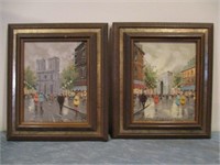 framed paintings on canvas .