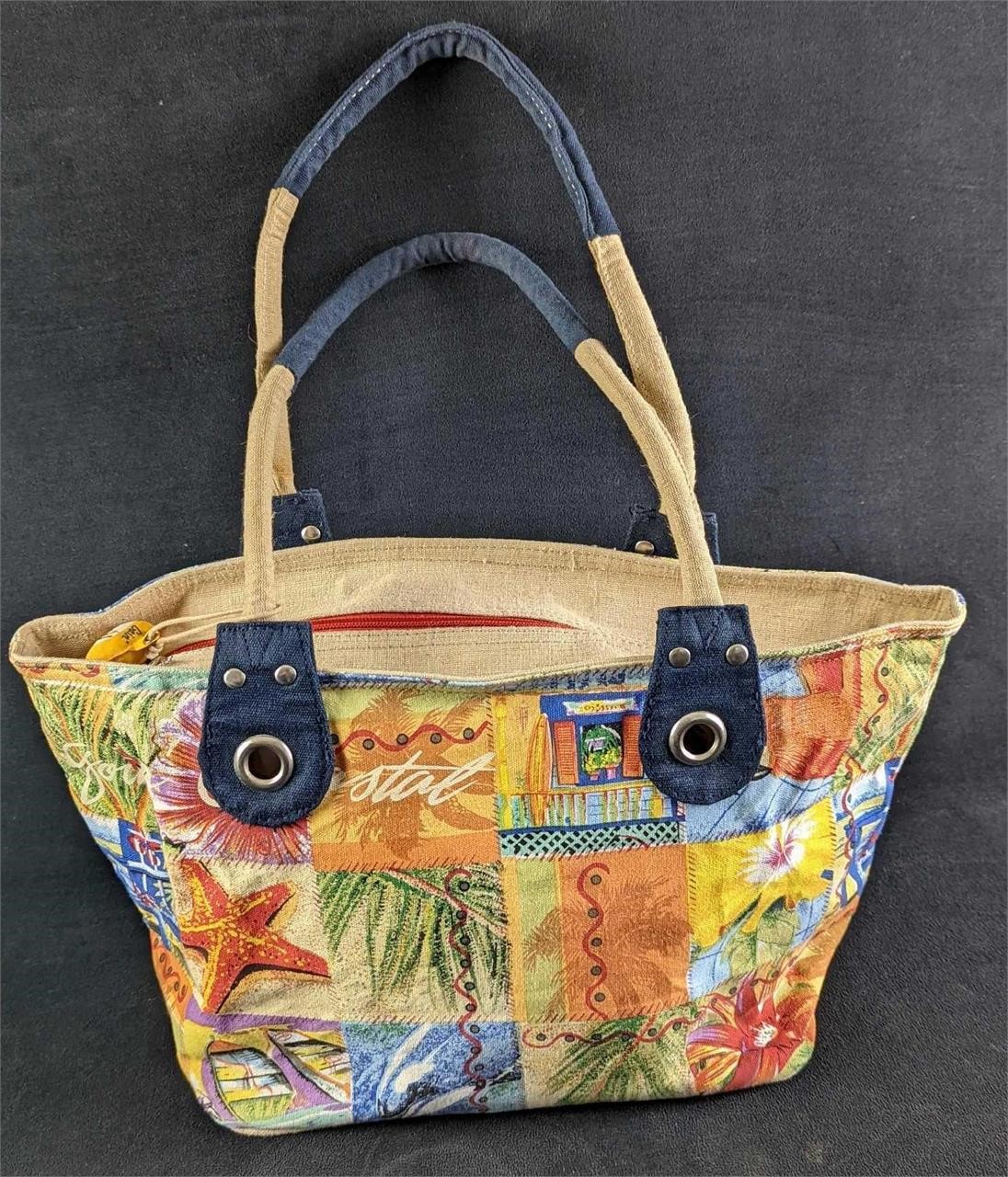 Colorful Goin' Coastal Purse with Salamander Zippe