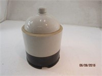 Antique Chicken Watering Crock 11" Tall 7" Dia