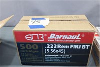 500 Rounds .223 REM FMJ BT Ammo