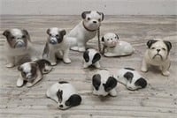Lot of Assorted Small Ceramic Dogs!  Some Marked