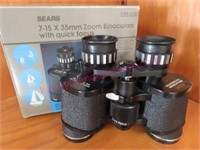 Binolux 7-15x35 binoculars w/ box (nice)
