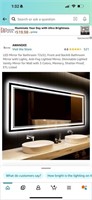 LED Mirror for Bathroom 72x32, Front and Backlit