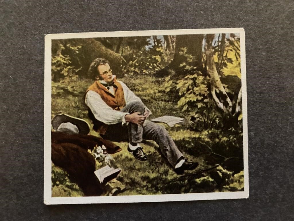 Composer, SCHUBERT: Antique Tobacco Card (1934)