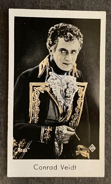 CONRAD VEIDT: CAID Tobacco Card (1934)