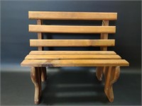 Small Decorative Solid Wood Bench