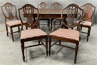 Mahogany Dining Table & 6 Chairs