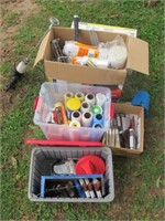 LARGE LOT PAINTING SUPPLIES EVERTHING YOU SEE